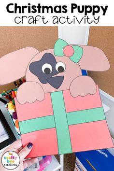 I love this Christmas puppy craft for Christmas time.  The craft has easy patterns that are very kid-friendly.  Makes the cutest holiday bulletin board!  #tpt #bulletinboards #christmascrafts #kidcrafts #christmaspuppycraft First Grade Crafts, Puppy Crafts, Holiday Bulletin Boards, Kid Friendly Crafts, Winter Activities For Kids, Painting Activities, Bulletin Board, Christmas Puppy, Creation Crafts