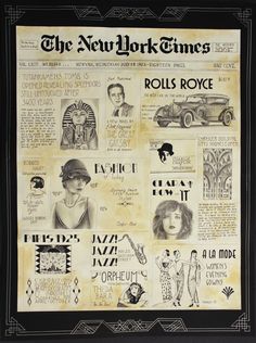 the new york times newspaper cover featuring rolls royce and other famous movie stars, circa