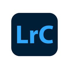 the lrc logo is shown in blue on a black square with white letters that read,