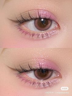 My Melody Makeup Look, Korean Pink Makeup, Doujin Makeup, Inspo Makeup