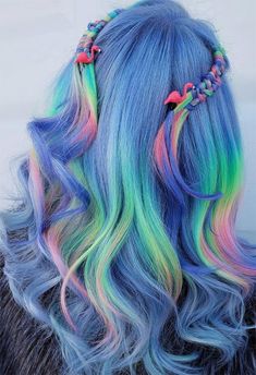 Blue Purple Hair, Hair Colour Design, Winnipeg Canada, Colourful Hair