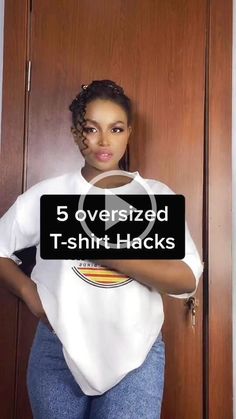 ✓✓ 5 Oversized T-shirt Hacks in 2022 Shirt hacks...shion...shirt hacks.. T Shirt Hacks, Summer Outfits Men Streetwear, Summer Outfits Curvy, Korean Summer Outfits, Crochet Beach Dress, Shirt Hacks, Summer Outfits Women Over 40, Casual Outfit Inspiration, Summer Black Dress