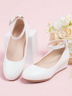 White  Collar     Embellished   Kids Shoes White Shoes Flats, Confirmation Shoes, Kids Wedding Shoes, Prom Flats, White Wedge Shoes, Communion Shoes, Graduation Shoes, Wedding Shoes Bridesmaid, Church's Shoes