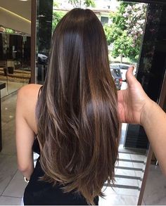 Natural Brown Hair, Hair Color Asian, Long Brunette Hair, Chocolate Brown Hair Color, Brunette Balayage, Long Hair Color