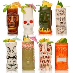 there are many different types of tiki glasses