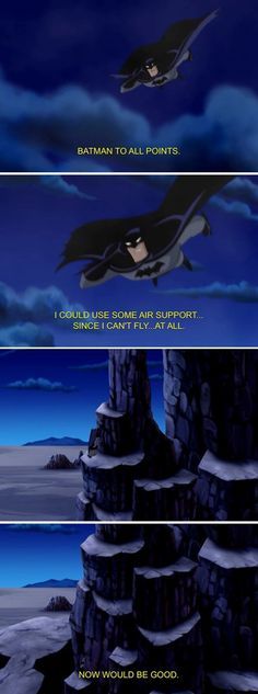 three different scenes from the animated movie batman to all sorts of memes, but i'm not sure what they are