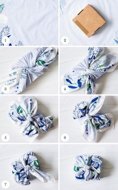 how to make an easy knotted bow for headbands or scarves - step by step instructions