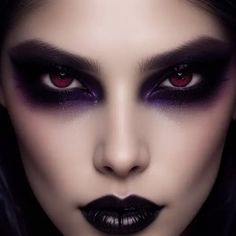 37 Simple Halloween Eye Makeup Ideas For 2023 Goth Eye Makeup Looks, Demon Eye Makeup Halloween, Black Smokey Eye Makeup Halloween, Vampire Eye Makeup Halloween, Witch Costume Makeup Ideas, Gothic Witch Makeup Halloween, Zombie Witch Makeup, Witch Faces For Halloween