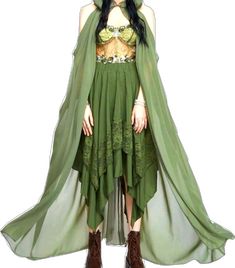 Forest Fairy Costume, Elf Queen, Mantel Cape, Ren Faire Outfits, Elf Cosplay, Fair Outfits, Forest Elf, Hallowen Costume, Elf Clothes