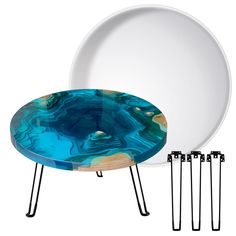 PRICES MAY VARY. 【What You Get】Includes an extra large round silicone molds (19" diameter, 1" depth), 3 foldable furniture legs (16.5" length), 12 screws. Incorporate resin art into your daily life and make your life better. 【Premium Material】Made of food-grade silicone, it is safe and reliable, durable, highly elastic, tear-resistant, washable and reusable. After being squeezed out of shape, just rest for a while to restore the original shape. 【Easy to Use】The resin casting silicone tray mold h Epoxy Resin Table Mold, Resin Table Mold, Table Resin, Silicone Tray, Resin Tray, Epoxy Resin Table, River Table, Silicone Resin, Wall Hanging Crafts