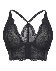 Gossard's best-selling superboost lace range introduces the Deep V Bralet. A new shape for Gossard, the Deep V Bralet shape has been inspired by the catwalk and is this season's must-have style! Exclusive corded vintage lace and soft trims. Made with luxurious microfibre fabrics. Soft and supportive mesh side panels for support and comfort. Inner foam sling designed to cradle the cup to provide shaping and support. Hook-and-eye detail on the front. Fashionable racerback detail. Eye Details, Bra Size Guide, Toe Post Sandals, Black Lace Bra, Lingerie For Men, Longline Bra, Jd Williams, Mens Skin Care, Black Bra