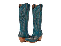 Ariat Casanova - Women's Boots : Turquoise : Discover the ultimate style and comfort in the Ariat Casanova delivering all-day comfort, distinctive design, and a universally flattering fit at the calf. Crafted from premium leather, these boots feature beautiful stitching, an inside zipper, and the Ariat superior stability technology built right in. Genuine full-grain leather foot and upper. Beautiful stitching on foot and upper. Inside zip for easy entry. ATS Technology™ provides excellent flexib Fitted Knee-high Boots For Outdoor, Square Toe Boots For Outdoor Fall Activities, Casual Fitted Snip Toe Knee-high Boots, Western Waterproof Boots With Reinforced Heel For Fall, Women's Boots, Western Boots, Leather Material, Full Grain Leather, Product Reviews