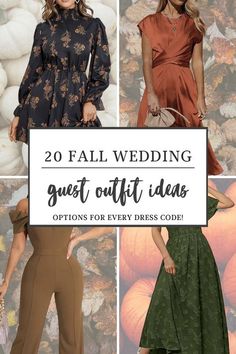 20 fall wedding guest outfit ideas