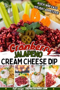 cranberry wafero cream cheese dip recipe