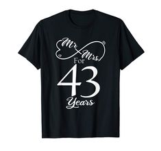 PRICES MAY VARY. Grab this Wedding Anniversary gift for Her and him who celebrating their 43 Years of Marriage, a romantic gift for Husband & wife who are married since 1977! and will always stay together. Great 43th Wedding Anniversary Matching outfit for married couples, Men, Women, couples, wife, husband, mom and dad as a Valentine Gift or birthday and christmas Gift, mother's and father's day Gift. Lightweight, Classic fit, Double-needle sleeve and bottom hem Romantic Gifts For Husband, Denim Outfit Men, Marriage Anniversary Gifts, Men's Summer Outfit, Women's A Line Dresses, Spring Outfits Men, Marriage Anniversary, Winter Outfits Men, Business Casual Men