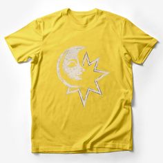 Vintage Moon Star Graphic Tee, Aesthetic Space Design Unisex Shirt, Soft Cotton Casual T-Shirt, Celestial Clothing Male T-Shirt Custom graphic T-Shirt.Customize your color Celestial Clothing, Graphic Tee Aesthetic, Mythical Creature Art, Horse Riding Shirt, Mens Tops Fashion, Clothing Male, Star Graphic, Vintage Moon, Clothing Female