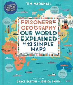 a book with an image of the world on it and words that read prisoners of geograph