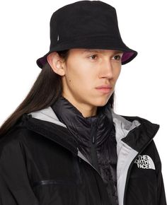 The North Face.Reversible Purple Class V Bucket Hat.Moisture-wicking paneled FlashDry™ plain-woven stretch nylon mesh bucket hat in purple..Reverse in black FlashDry™ plain-woven stretch nylon..· Quilted brim.· Patch pocket and logo flag at face.Supplier color: Purple cactus.Body: 94% polyamide, 6% elastane. Lining: 94% polyamide, 6% elastane..Made in China..231802M140012 Functional Black Bucket Hat For Outdoor Activities, Functional Black Bucket Hat For Outdoor, Functional The North Face Hat For Outdoor Activities, Black Nylon Bucket Hat, Black The North Face Hats For Outdoor Activities, Reversible Black Bucket Hat, Black Reversible Brimmed Hat, The North Face Outdoor Hats With Curved Brim, Black Reversible Bucket Hat