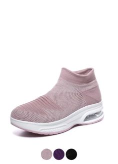 Gitana Sneakers – Ultra Seller Shoes Casual Slip-on Sneakers With Air Cushioning For Sports, Comfortable Slip-on Running Shoes For Light Sports, Breathable Slip-on Sneakers With Round Toe, Spring Athleisure Sneakers With Breathable Features, Casual Slip-on Sneakers With Air Cushioning For Light Sports, Casual Pink High-top Slip-on Sneakers, Pink Casual Running Shoes With Arch Support, Athleisure Slip-on Sneakers With Round Toe For Light Exercise, Casual Non-slip Slip-on Sneakers