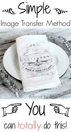 a white plate sitting on top of a wooden table next to a napkin with the words simple