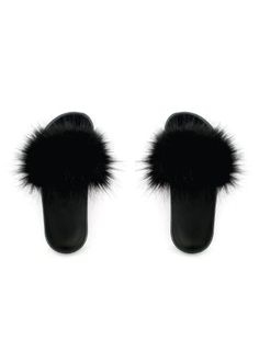 Faux Fur Slides | Black – Vegan Fine Body Black Vegan, Jewelry Sales, Chic Style