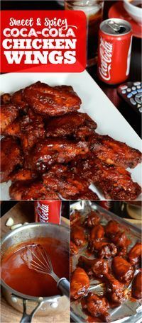 sweet and spicy coca cola chicken wings