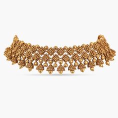 New Antique Gold Jewellery, Golden Choker Necklace Indian, Golden Jewelry Indian, Gold Antique Choker, Gold Choker Designs, Gold Choker Necklace Indian, Gold Necklace Set Bridal, Antique Gold Choker Set, Necklace Indian Gold