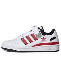 Adidas University Red Sneakers For Sports, University Red Adidas Sneakers For Sports, Adidas Logo Sneakers For Sports Events, Red Adidas Basketball Shoes For Streetwear, Red Adidas Sneakers For Streetwear, Red Sneakers With Three Stripes For Sports, Adidas Functional Sneakers With Three Stripes, Red Adidas Skate Shoes For Sports, Red Adidas Sneakers For Light Sports