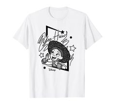 PRICES MAY VARY. Officially licensed by Disney Graphic Artwork: H18769 Lightweight, Classic fit, Double-needle sleeve and bottom hem Graphic Artwork, Branded T Shirts, Toy Story, Top Styles, Fashion Branding, T Shirts, Disney, T Shirt, Clothes