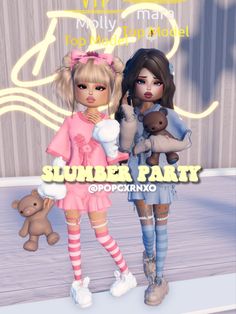 #dresstoimpress Dti Party Girl Outfit, Slumber Party Outfit Ideas, Dti Theme Me Right Now, Dti Theme Slumber Party, Dti Roblox Slumber Party, Slumber Party Dti Outfit, Dti Outfits Layering