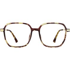 Experience modern elegance with this large square eyeglasses crafted from mixed materials featuring a full-rim design that seamlessly blends classic charm with contemporary sophistication. This eyeglasses offers a large size for a comfortable and accommodating fit making it versatile for both men and women and ideal for everyday wear. Perfectly suited for those with heart or oval face shapes it exudes a sophisticated and classic elegance. Combining comfort and style this eyeglasses is the epitom Aesthetic Eyeglasses, Glasses Inspiration, Big Glasses, Rim Design, Square Eyeglasses, Zenni Optical, Oval Face Shapes, Oval Face, Square Glasses