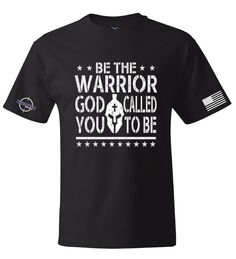 Be the warrior God called you to be     Designed and printed right here, in the USA!     4.5 oz./yd², pre-shrunk 100% ringspun USA cotton I Am A Warrior, Sports Polo Shirts, Spartan Warrior, Custom Vinyl Decal, Inspirational Tees, Us Marine Corps, The Warrior, Us Marine, Everything Is Fine