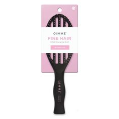 Meet your new go-to blow-dry brush: Gimme Beauty’s Vented Detangling Brush. This brush's temperature-resistant bristles let you bring on the heat with a vented design that allows for maximum airflow, speeding up your drying time. Designed to detangle fine hair types, this brush’s curved shape and ball-tipped bristles make it gentle on the scalp so you can minimize breakage while gliding through thinner strands. Detangler Hair Brush, Hair Brush Detangler, Vented Hair Brush, Pink Detangling Brush, Function Of Beauty, Blow Dry Brush, Detangling Hair Brush, Detangling Brush, Shampoo For Curly Hair