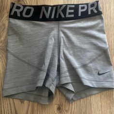 Bought Wrong Size, Never Worn More Than Trying On At Home. Nike Gray Stretch Shorts, Nike Moisture-wicking Athletic Shorts For Training, Nike Moisture-wicking Shorts For Sports Season, Nike Gray Activewear With Built-in Shorts, Shorts Nike Pro, Nike Moisture-wicking Athletic Shorts For Outdoor, Nike Moisture-wicking Shorts, Shorts Nike, Spandex Shorts