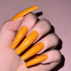 Two To Mango | DiamondFX Glitter Gel Polish | Kiara Sky Mango Yellow, Kiara Sky, Crushed Diamonds, Glitter Gel Polish, Diamond Dust, Professional Nail Art, Soft Nails, Nail Art Supplies, Orange Nails