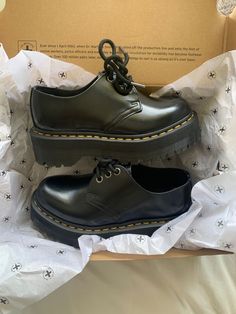 Doc Platforms, 1461 Dr Martens Outfit, Doc Martens Heels, 1461 Platform, Docs Shoes, Doc Martens Aesthetic