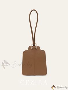 Bird in Bag - Lightweight Classic Casual Business Top-Handle Bag for Women, Perfect for Dating, Gift for Teen Girls, College Students, Teachers, Rook Brown Rectangular Pouch With Detachable Handle, Rectangular Pouch With Handles For Daily Use, Brown Handheld Pouch With Detachable Strap, Rectangular Pouch With Detachable Handle For Everyday Use, Business Tops, Classic Casual, Bird In Bag, Teen Girls, Handle Bag