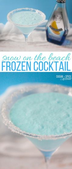 the frozen cocktail is ready to be served