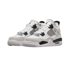 Jordan 4 Retro Military Black, Original Air Jordans, Jordan Shop, Lv Sneakers, Jordan 4’s, Black And White Nikes, Jordan 4s, Jordan Shoes Retro