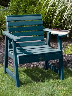 Blue Garden Chair Outdoor Patio Chairs, Garden Chair, Outdoor Products, Rest And Relaxation, Garden Essentials, Garden Chairs, Nantucket, Patio Chairs, Park Bench