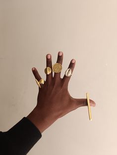 Adjustable 5 Brass Rings. High quality. Well designed. Can be customised in terms of design/style Shell Rings, Rings Big, Rings Boho, Brass Rings, Shell Ring, Cowrie Shell, Brass Ring, Boho Rings, In Design