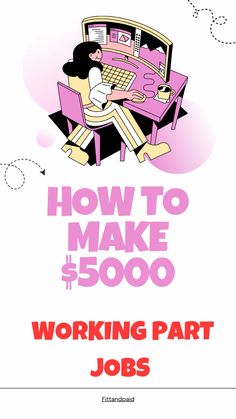 an advertisement with the words how to make $ 500 working part jobs