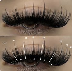 Wispy Set Mapping, Eyelash Extensions Different Styles, 30d 40d Lashes, 2 Week Lash Retention, Open Eye Wispy Lash Extensions Mapping, 19mm Lash Extensions, Lash Maintenance Tips, Wispy Lash Set Mapping, Wispy Lash Mapping With Spikes