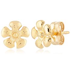 Carla Daisy Stud - 14K Yellow Gold Earrings 14K Yellow Gold Small Daisy Flower Earrings Measures: 0.265 inch wide x 0.265 inch long Jewelry Type: Stud Earrings, Daisy Earrings Metal: 14K Yellow Gold Made in the USA with a Lifetime Guarantee Carla Daisy Stud Earrings 14k Gold Round Flower Earrings, Yellow Gold Plated Flower Earrings, Yellow Gold Plated Flower Earrings For Anniversary, Flower Shaped Yellow Gold-plated Earrings, Gold Plated Yellow Gold Flower Earrings, Yellow Gold Flower-shaped Gold Plated Earrings, Yellow Gold Round Flower Earrings, Yellow Gold Pierced Flower Earrings, Pierced Yellow Gold Flower Earrings