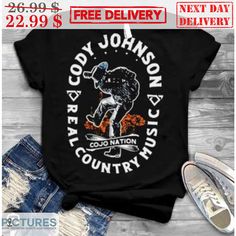 Cody Johnson Concert, Real Country Music, Cody Johnson, Cowboy Shirt, Music Tees, Cowboys Shirt, Concert Tshirts, Tour Shirt, Unisex Tshirt