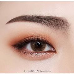 Ulzzang Eyeliner, Korean Makeup Look Ulzzang, Makeup Asian Eyes, Tutorial Eyeliner, Peach Makeup