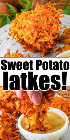 this sweet potato latkes recipe is so good and easy to make