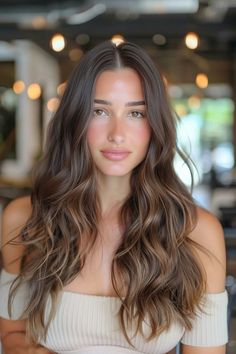 38 Divine Dark Brown Hair Balayage Hairstyles For Beautiful Dimensional Hair Walnut Balayage, Dark Hair Hairstyles, Brown Hair Dark Skin, Chocolate Brown Hair Color Ideas, Dimensional Hair, Dark Brown Hair Balayage, Rich Brown Hair, Rambut Brunette, Balayage Hairstyles