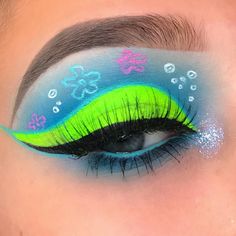 Face Art Makeup, Disney Makeup, Green Makeup, Eye Makeup Designs, Colorful Eye Makeup, Edgy Makeup, Makeup Eye Looks, Creative Eye Makeup