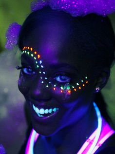 . Neon Face Paint Ideas